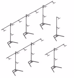 Mehrfachständer 10 Gongs